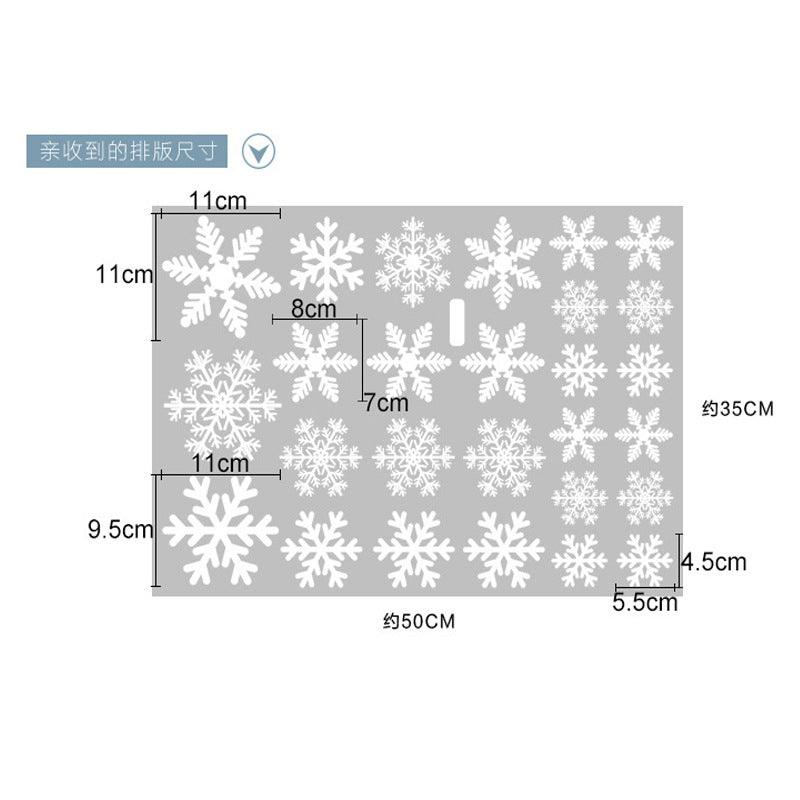 Christmas Window Clings Snowflakes Window Decals Static Window Stickers for Christmas Decorations Window Décor Ornaments Xmas Party Supplies Thanksgiving Party Décor