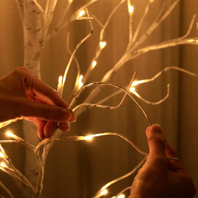 Christmas Decorations Indoor, 5.9 FT Birch Tree with LED Lights, Fairy Light Spirit Tree for Christmas Decor, Warm White Lighted Birch Tree for Home Decor Indoor, Battery Powered, Timer