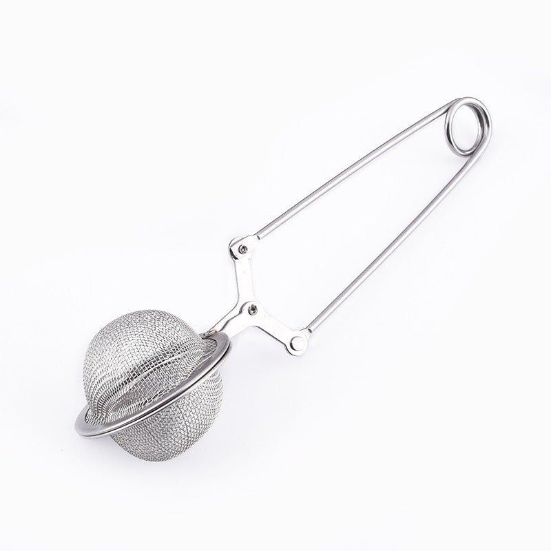 Innovative Stainless Steel Tea Infuser with Handle & Tongs - Reusable Tea Strainer Ball for Loose Leaf Tea Brewing