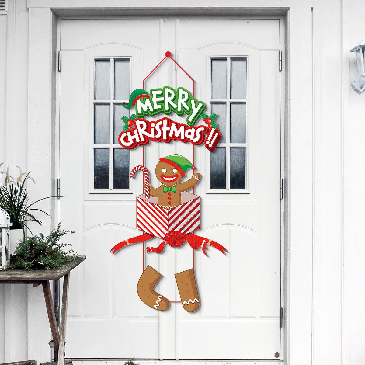 Christmas Decorations Merry Christmas Banner Xmas Porch Door Sign Welcome Banner for Wall Home Party Decor Christmas Decorations Indoor Outdoor