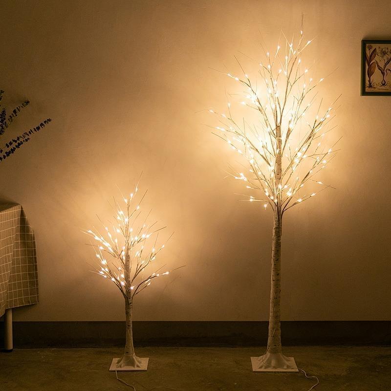 Christmas Decorations Indoor, Birch Tree with LED Lights, Fairy Light Spirit Tree for Christmas Decor, Warm White Lighted Birch Tree for Home Decor Indoor, Battery Powered, Timer