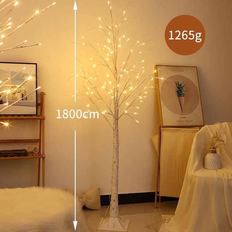 Christmas Decorations Indoor, 5.9 FT Birch Tree with LED Lights, Fairy Light Spirit Tree for Christmas Decor, Warm White Lighted Birch Tree for Home Decor Indoor, Battery Powered, Timer