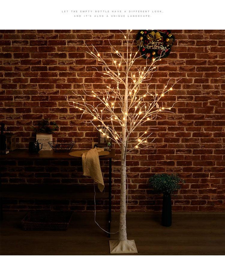 Christmas Decorations Indoor, 5.9 FT Birch Tree with LED Lights, Fairy Light Spirit Tree for Christmas Decor, Warm White Lighted Birch Tree for Home Decor Indoor, Battery Powered, Timer