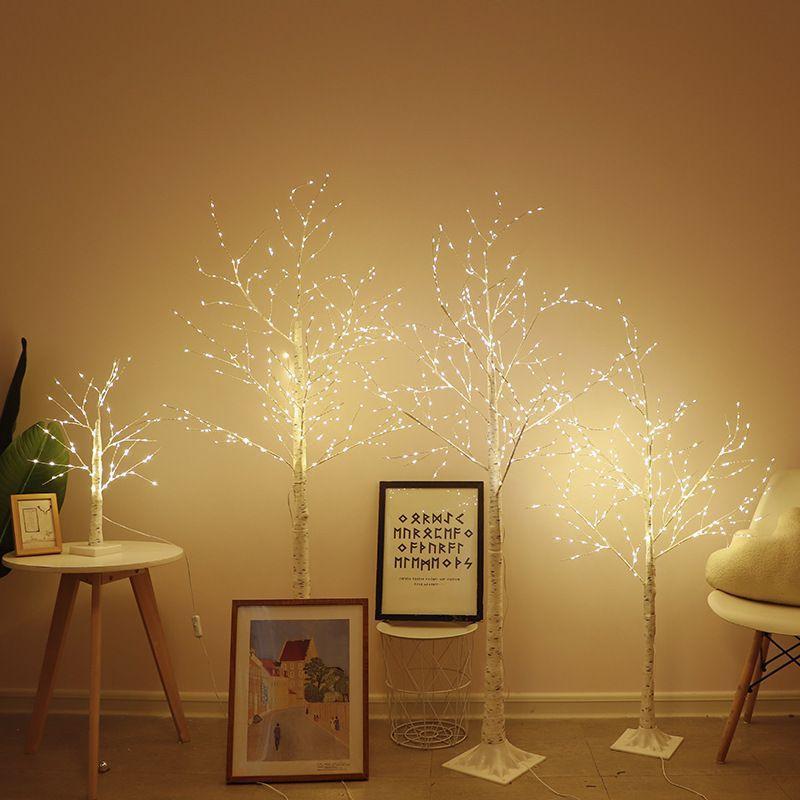 Christmas Decorations Indoor, Birch Tree with LED Lights, Fairy Light Spirit Tree for Christmas Decor, Warm White Lighted Birch Tree for Home Decor Indoor, Battery Powered, Timer