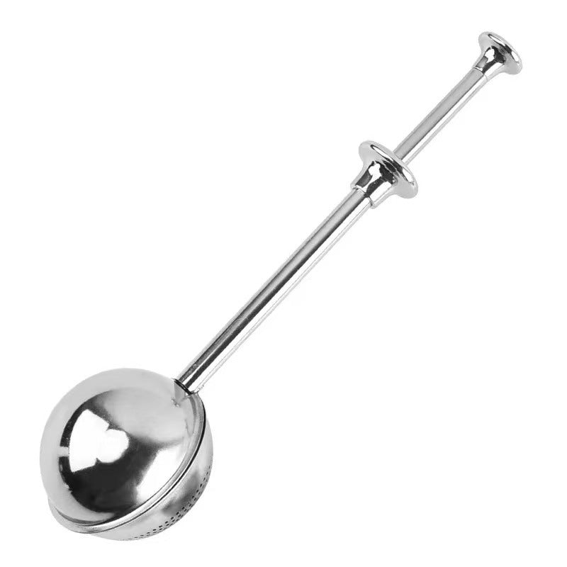 Stainless Steel Adjustable Tea Infuser Ball - Expandable Pipe-Style Tea Strainer with Leak-Proof Design, Reusable Tea Filter for Loose Leaf Tea, Tea Brewing Accessories