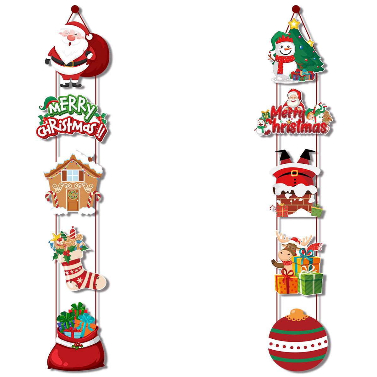 Christmas Decorations Merry Christmas Banner Xmas Porch Door Sign Welcome Banner for Wall Home Party Decor Christmas Decorations Indoor Outdoor