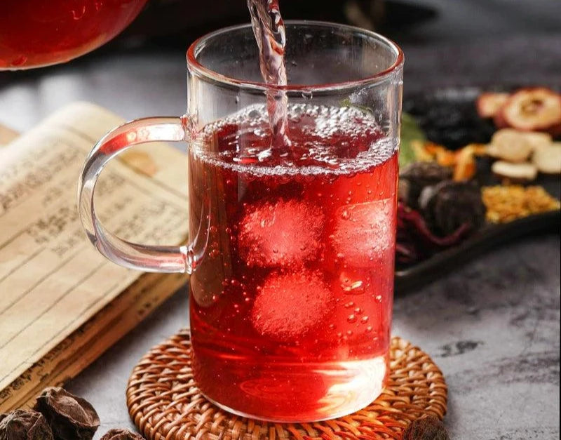 Mezcla Tradicional de Té de Ciruela - Bolsitas de Té de Hierbas Preenvasadas para Infusión en Frío, Sin Cocción Requerida, Inspirado en el Viejo Pekín