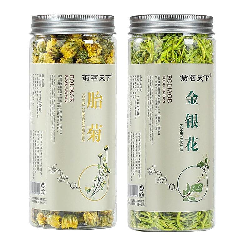 正宗金花与菊花茶混合 - 自然排毒与清凉草本饮品