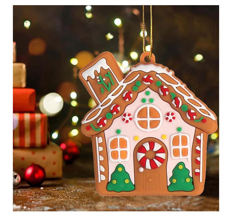 12pcs Gingerbread Man Ornaments for Christmas Tree, Assorted Gingerbread Figurines Ornaments, Christmas Tree Hanging Decorations, 3 Inch Tall