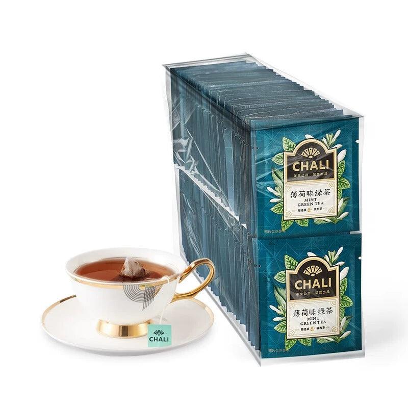 高级茶包系列 - 桃子乌龙茶、玫瑰桂花水果茶、冷泡黑茶与绿茶混合饮品