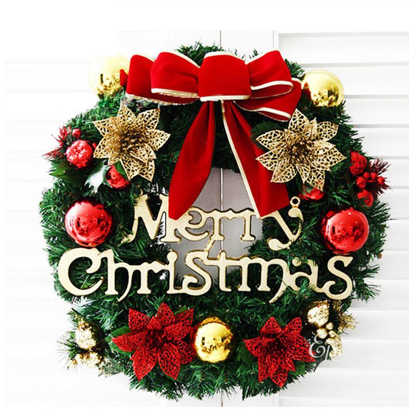 Christmas New Arrival Wreath Artificial Rattan Decorative Garland Door Hanger Window Display Prop Festival Ornament