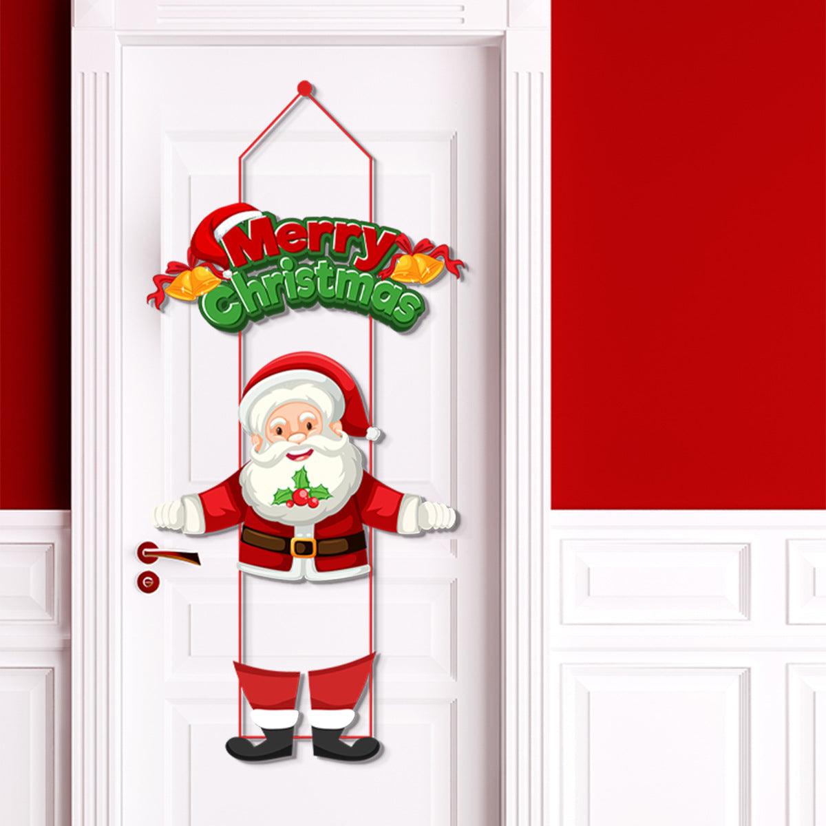 Christmas Decorations Merry Christmas Banner Xmas Porch Door Sign Welcome Banner for Wall Home Party Decor Christmas Decorations Indoor Outdoor