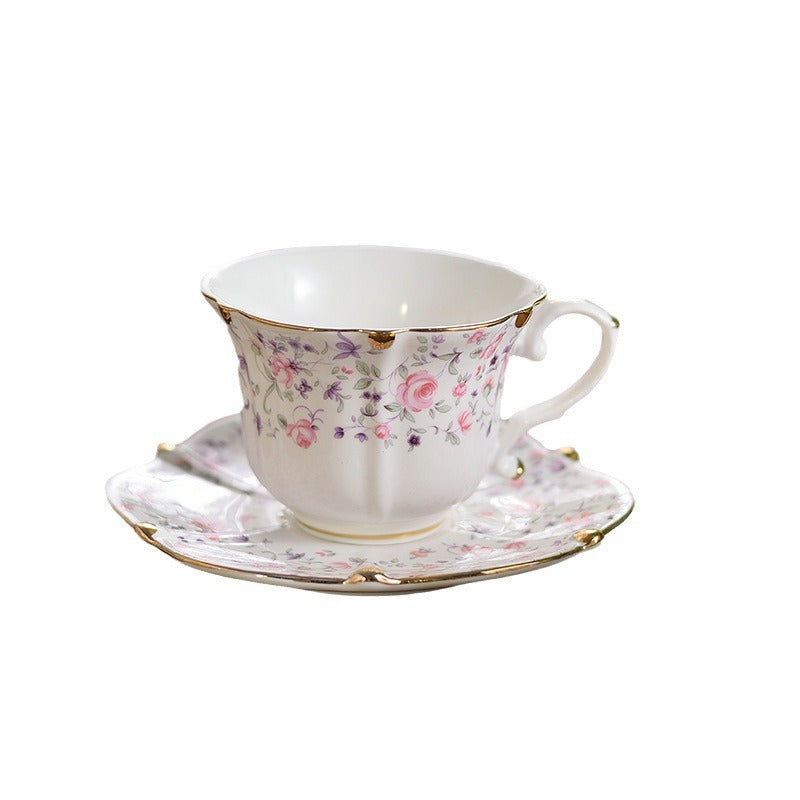 Zestaw do herbaty z porcelany Vintage Blue Willow - ręcznie malowane ceramiczne filiżanki do kawy z podstawkami, europejski styl popołudniowej herbaty, luksusowa kolekcja do domu i na prezent