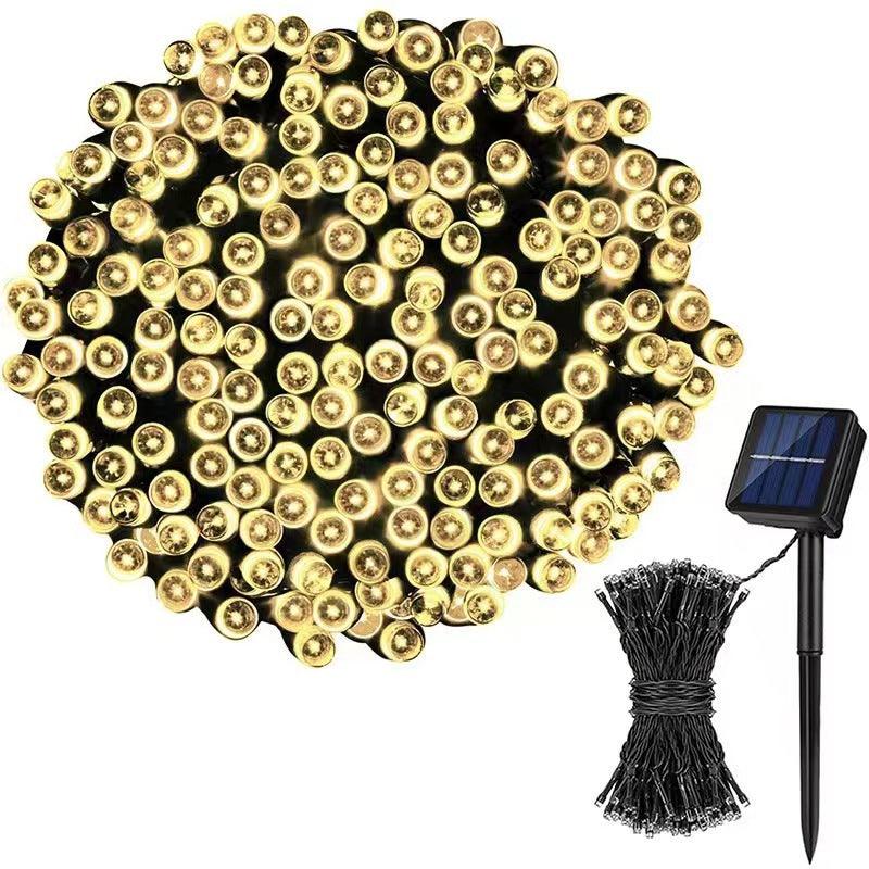 Christmas Lights, 105ft 300 LED 8 Modes Solar String Lights Waterproof Fairy Tree Lights for Garden, Patio, Fence, Balcony, Outdoors (Multicolor)