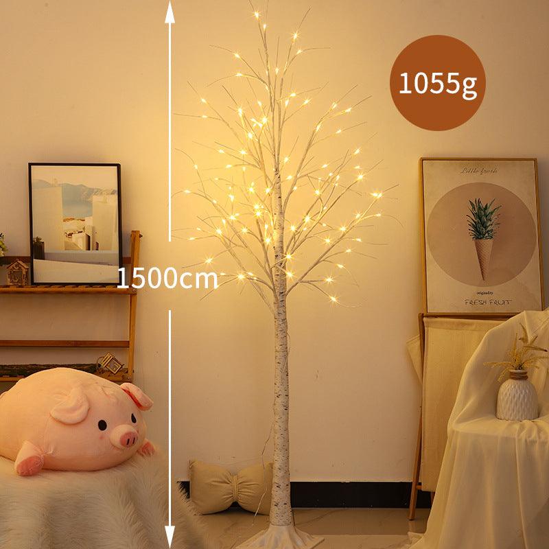Christmas Decorations Indoor, 5.9 FT Birch Tree with LED Lights, Fairy Light Spirit Tree for Christmas Decor, Warm White Lighted Birch Tree for Home Decor Indoor, Battery Powered, Timer