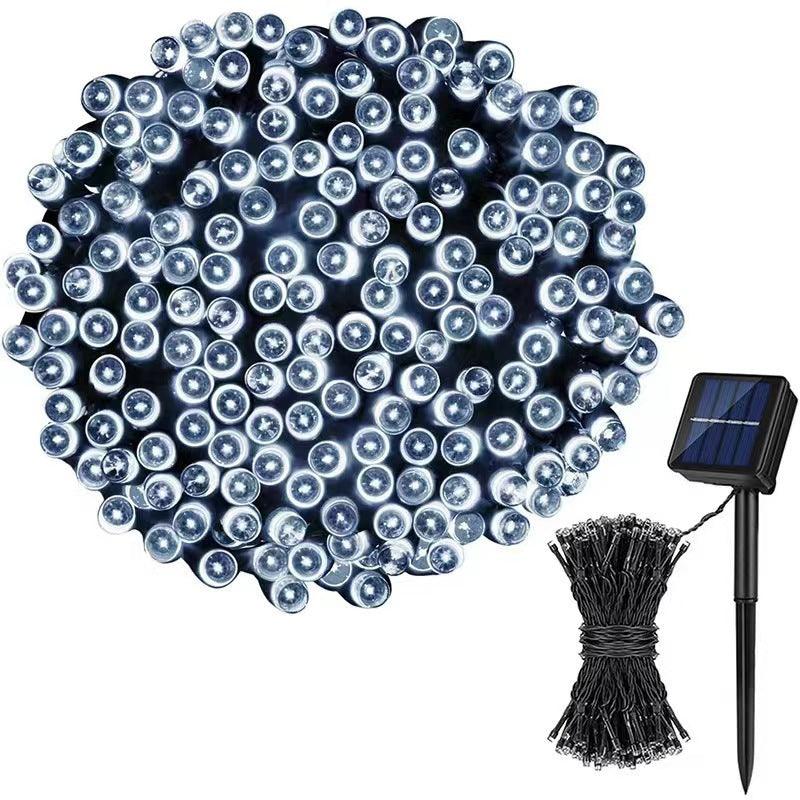Christmas Lights, 105ft 300 LED 8 Modes Solar String Lights Waterproof Fairy Tree Lights for Garden, Patio, Fence, Balcony, Outdoors (Multicolor)