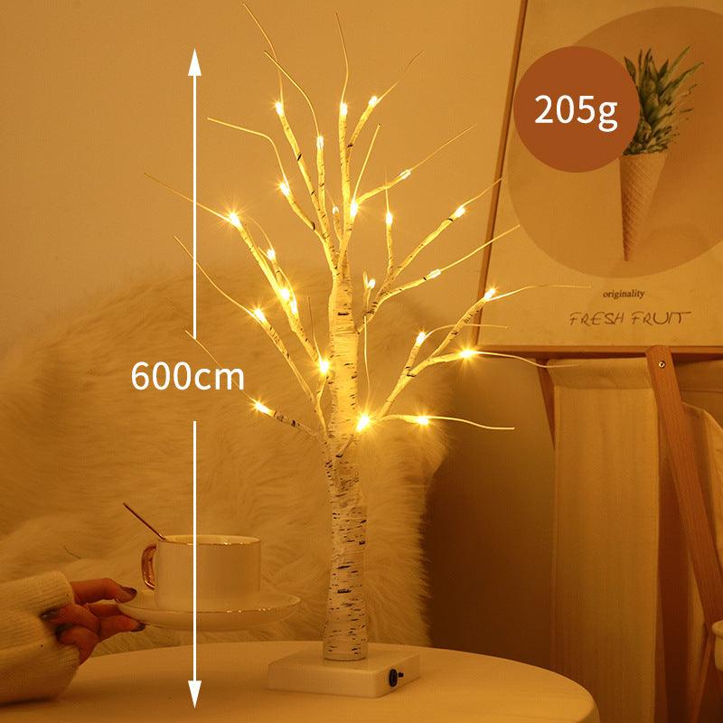 Christmas Decorations Indoor, 5.9 FT Birch Tree with LED Lights, Fairy Light Spirit Tree for Christmas Decor, Warm White Lighted Birch Tree for Home Decor Indoor, Battery Powered, Timer
