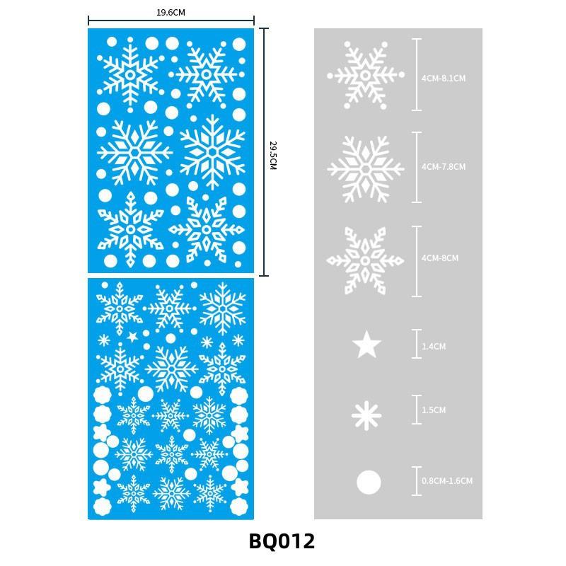 Christmas Window Clings Snowflakes Window Decals Static Window Stickers for Christmas Decorations Window Décor Ornaments Xmas Party Supplies Thanksgiving Party Décor