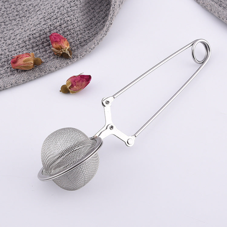 Innovative Stainless Steel Tea Infuser with Handle & Tongs - Reusable Tea Strainer Ball for Loose Leaf Tea Brewing
