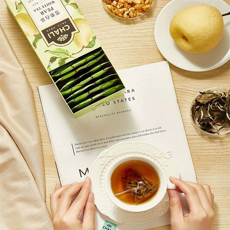 高级茶包系列 - 桃子乌龙茶、玫瑰桂花水果茶、冷泡黑茶与绿茶混合饮品