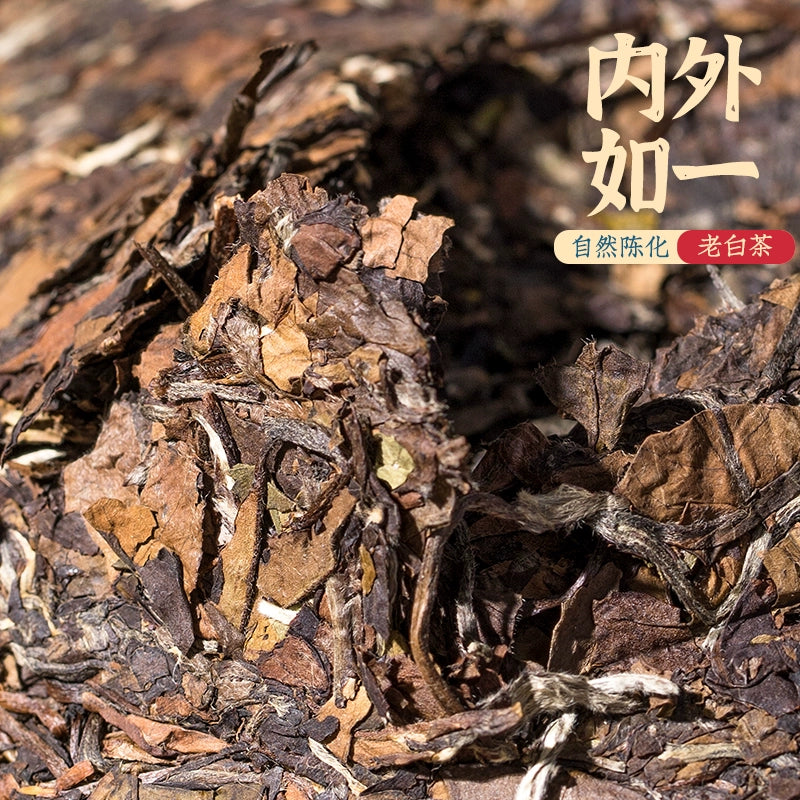 Fu Ding Gong Mei Aged White Tea Cake, Year 2017