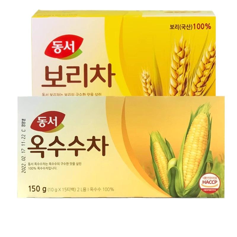 Korean-Style Barley Tea Bags - Original Roasted Flavor, Individually Wrapped, Perfect for Cold Brew or Hot Infusion, Malt-Rich Taste
