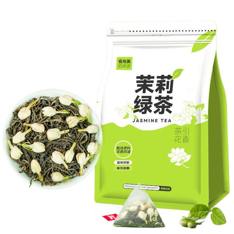 Folhas de Chá Verde de Jasmim Premium - Recentemente Colhidas, Ricamente Aromáticas, Especialmente Criadas para Lojas de Chá e Preparação em Casa