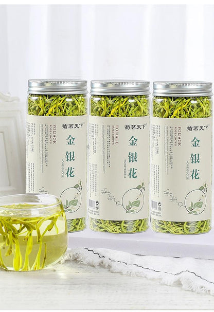 Authentic Golden Flower & Chrysanthemum Tea Blend - Natural Detoxifying & Cooling Herbal Infusion