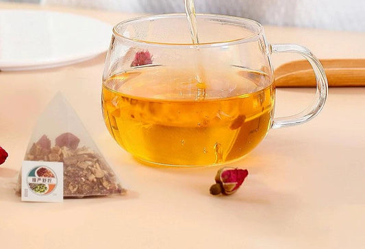 Chrysanthemum & Fat Seaweed Herbal Tea Blend - Soothing Throat Relief for Teachers, Streamers & Broadcasters - Cooling Detox Drink - Dwtea.com