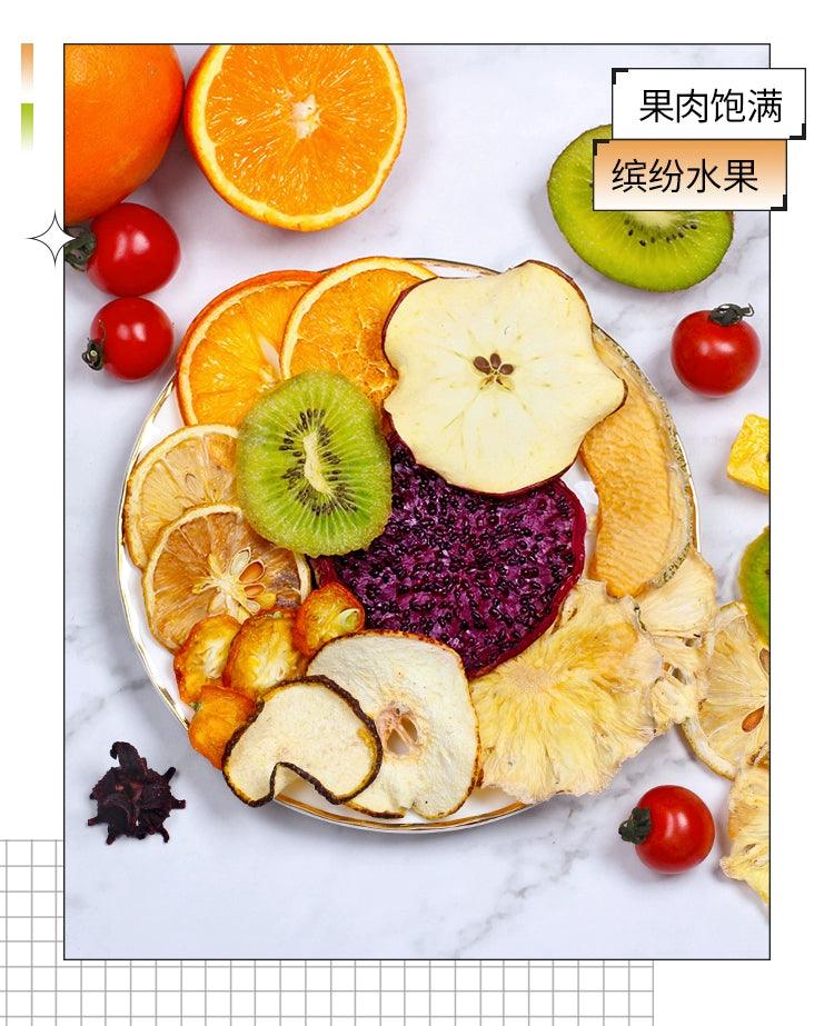 Natural Fruit Tea Bags - Variety Pack with Dried Fruits & Fresh Blossoms - Pregnancy-Safe, Floral & Fruity Tea Blends for Wellness & Relaxation - Dwtea.com