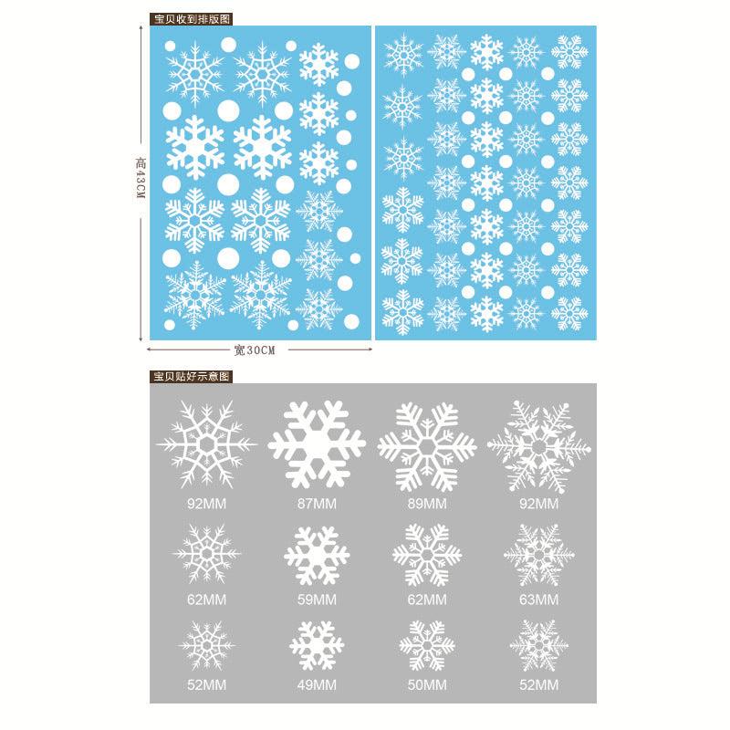Christmas Window Clings Snowflakes Window Decals Static Window Stickers for Christmas Decorations Window Décor Ornaments Xmas Party Supplies Thanksgiving Party Décor