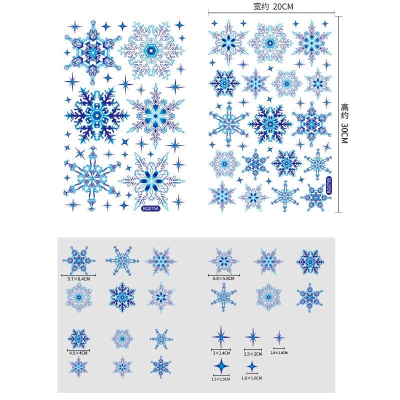 Christmas Window Clings Snowflakes Window Decals Static Window Stickers for Christmas Decorations Window Décor Ornaments Xmas Party Supplies Thanksgiving Party Décor