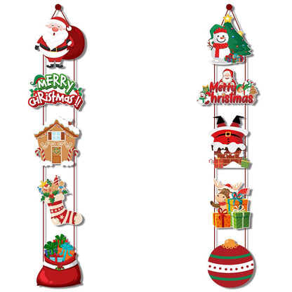 Christmas Decorations Merry Christmas Banner Xmas Porch Door Sign Welcome Banner for Wall Home Party Decor Christmas Decorations Indoor Outdoor