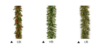 Rocinha 9 Foot Lighted Christmas Garland, Outdoor Christmas Garland with Pine Cones, Red Berries and LED Light for Fireplace, Mantle and Stair Railing