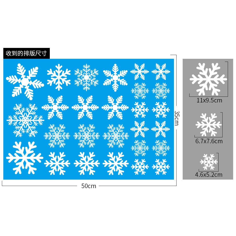 Christmas Window Clings Snowflakes Window Decals Static Window Stickers for Christmas Decorations Window Décor Ornaments Xmas Party Supplies Thanksgiving Party Décor