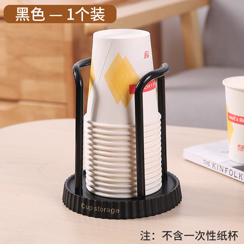 Japanese Style Paper Cup Holder - Multi-functional Cup Dispenser and Storage Rack for Disposable Cups, Coffee, and Tea - Home Use