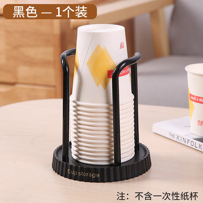 Japanese Style Paper Cup Holder - Multi-functional Cup Dispenser and Storage Rack for Disposable Cups, Coffee, and Tea - Home Use