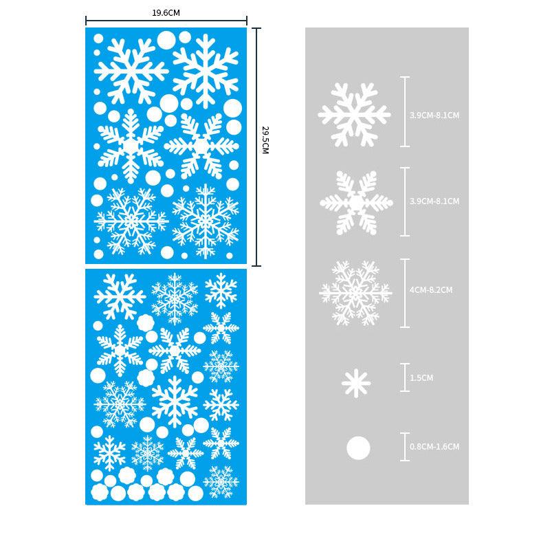 Christmas Window Clings Snowflakes Window Decals Static Window Stickers for Christmas Decorations Window Décor Ornaments Xmas Party Supplies Thanksgiving Party Décor
