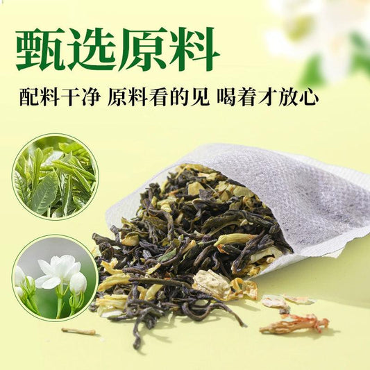 Jasmine Green Tea Bags - Premium Blend for Cold Brew & Hot Infusions - Individually Wrapped for Freshness & Convenience - Dwtea.com