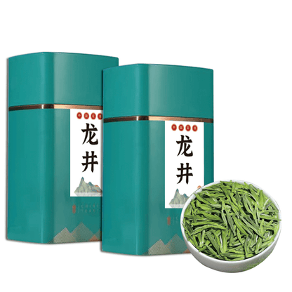 优质龙井绿茶 - 春季采摘，嫩叶芽，礼品包装罐