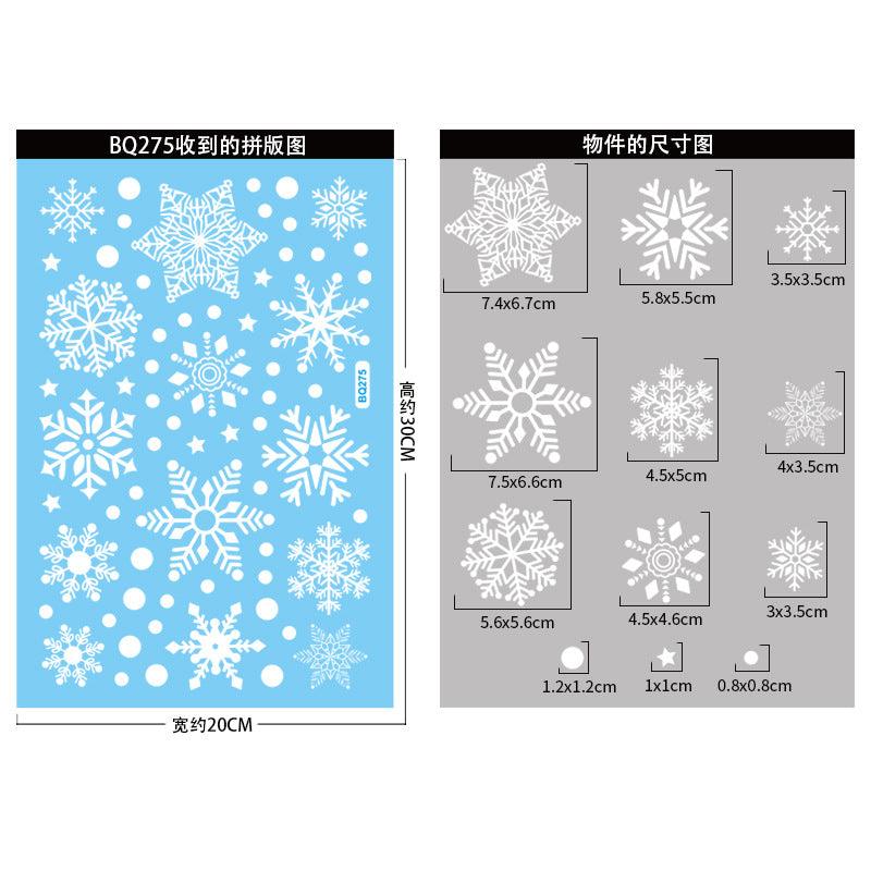 Christmas Window Clings Snowflakes Window Decals Static Window Stickers for Christmas Decorations Window Décor Ornaments Xmas Party Supplies Thanksgiving Party Décor