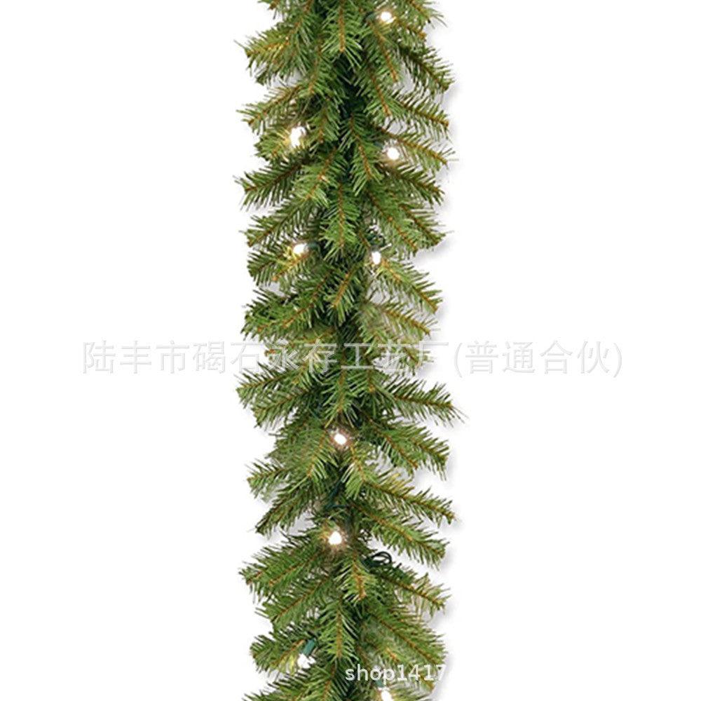 Rocinha 9 Foot Lighted Christmas Garland, Outdoor Christmas Garland with Pine Cones, Red Berries and LED Light for Fireplace, Mantle and Stair Railing