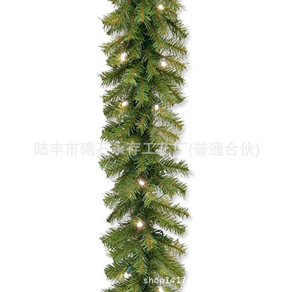 Rocinha 9 Foot Lighted Christmas Garland, Outdoor Christmas Garland with Pine Cones, Red Berries and LED Light for Fireplace, Mantle and Stair Railing