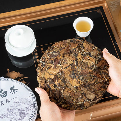 福鼎白牡丹陈年白茶饼，2015年