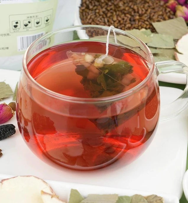 Delightful Fruit & Flower Infusion - Apple Rose Lotus Tea with Mulberries, Perfect for Women's Wellness in Convenient Tea Bags - Dwtea.com