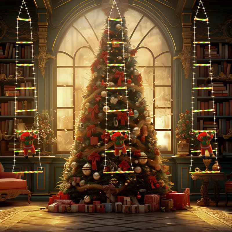 LED Christmas Lights Outdoor String Lights for Ladder and Tree Decoration Festival Atmosphere Lights