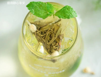 Folhas de Chá Verde de Jasmim Premium - Recentemente Colhidas, Ricamente Aromáticas, Especialmente Criadas para Lojas de Chá e Preparação em Casa
