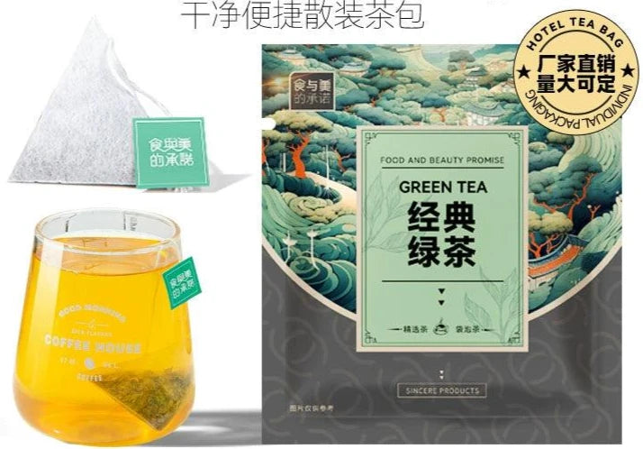 Assorted Tea Bags Collection - Black, Green, Jasmine, Puer, & Oolong Teas, Single-Serve Cold Brew Ready, Hotel-Quality Independent Packaging - Dwtea.com