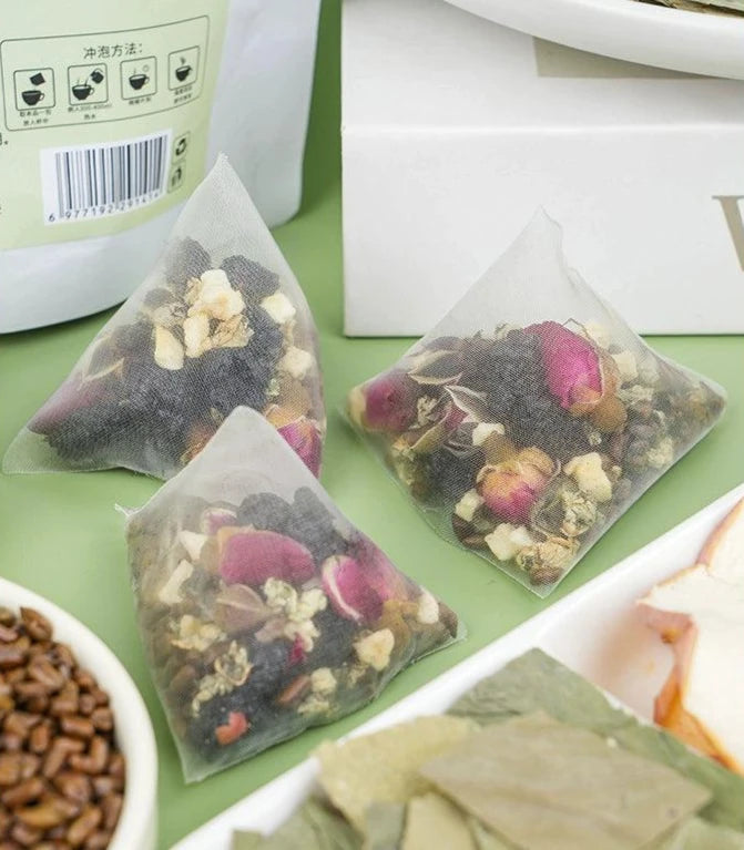 Delightful Fruit & Flower Infusion - Apple Rose Lotus Tea with Mulberries, Perfect for Women's Wellness in Convenient Tea Bags - Dwtea.com