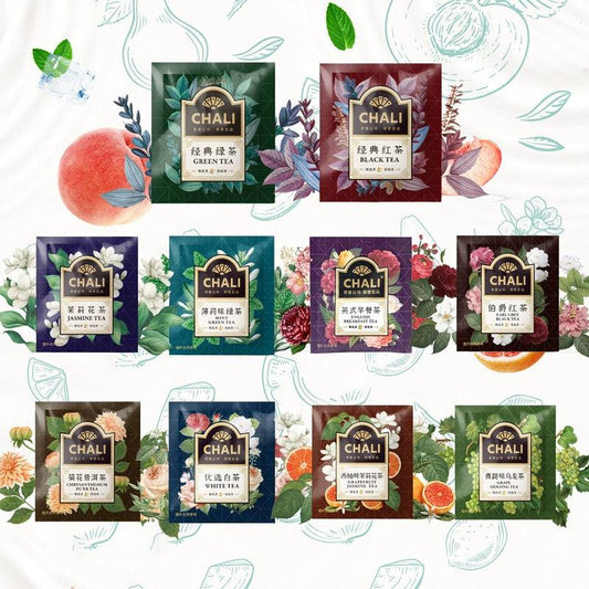 Premium Tea Bags Collection - Peach Oolong, Rose & Osmanthus Fruit Tea, Cold Brew Infusions of Black & Green Tea Blends - Dwtea.com